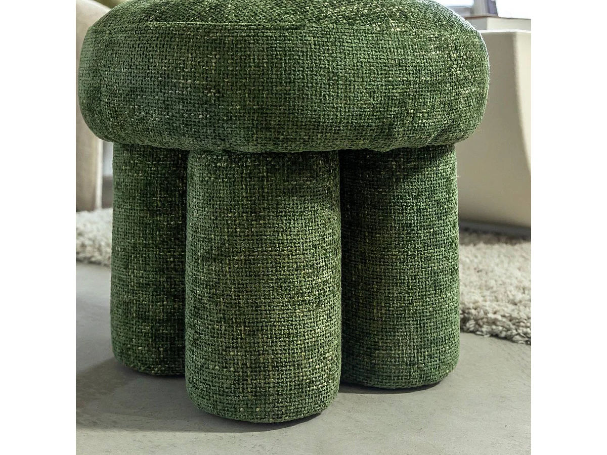 Petit tabouret en tissu Toby