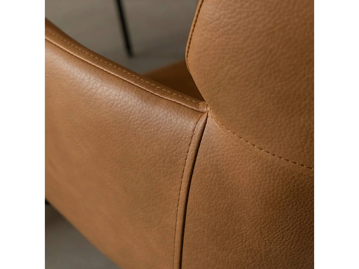 Fauteuil en simili-cuir Valentin (lot de 2)