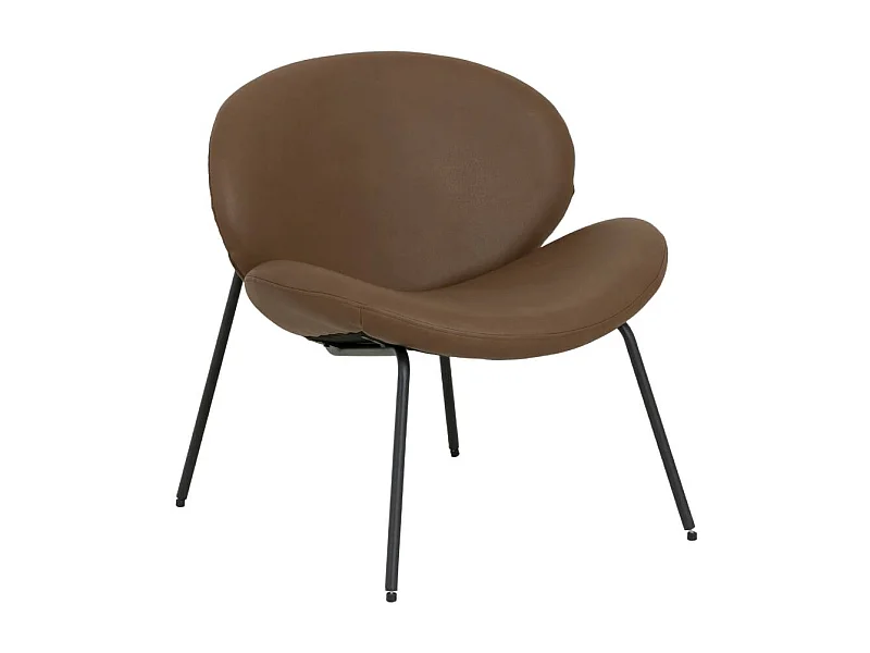 Fauteuil en simili-cuir Dorian
