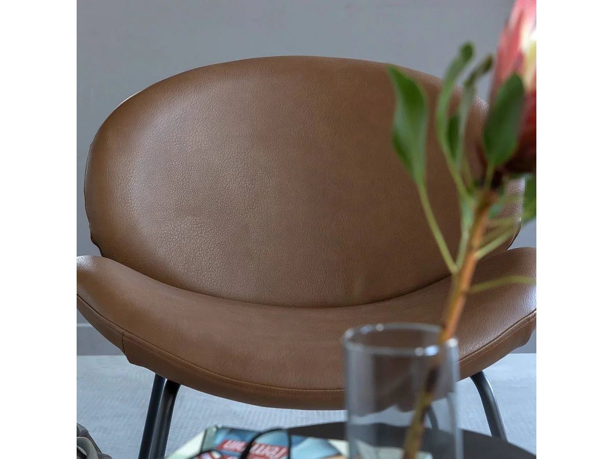 Fauteuil en simili-cuir Dorian