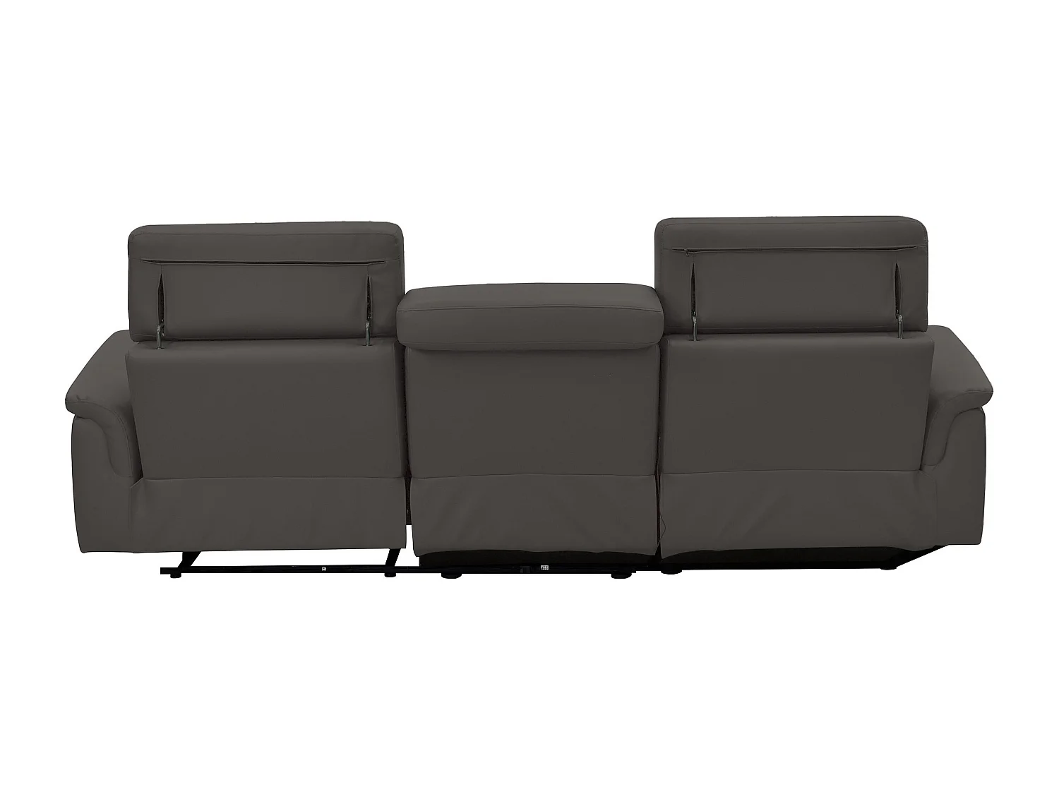 Pareli | Canapé d’angle 3 places avec fonction manuelleuelle en marron cuir artificiel