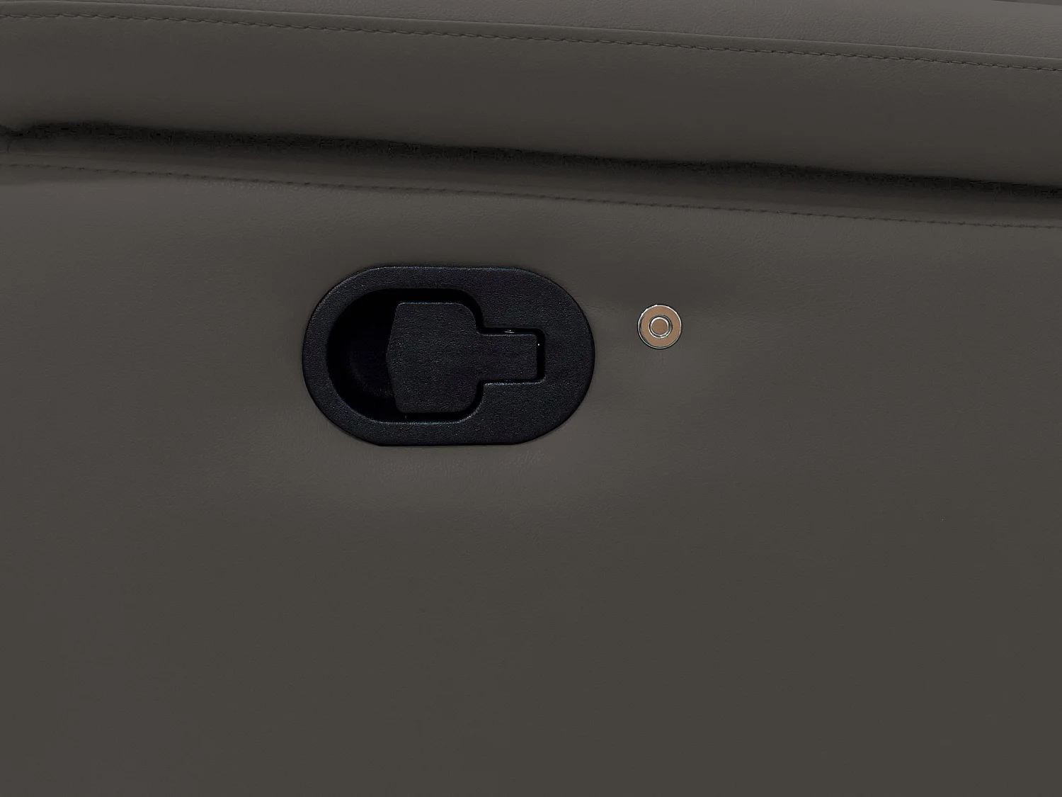 Pareli | Canapé d’angle 3 places avec fonction manuelleuelle en marron cuir artificiel