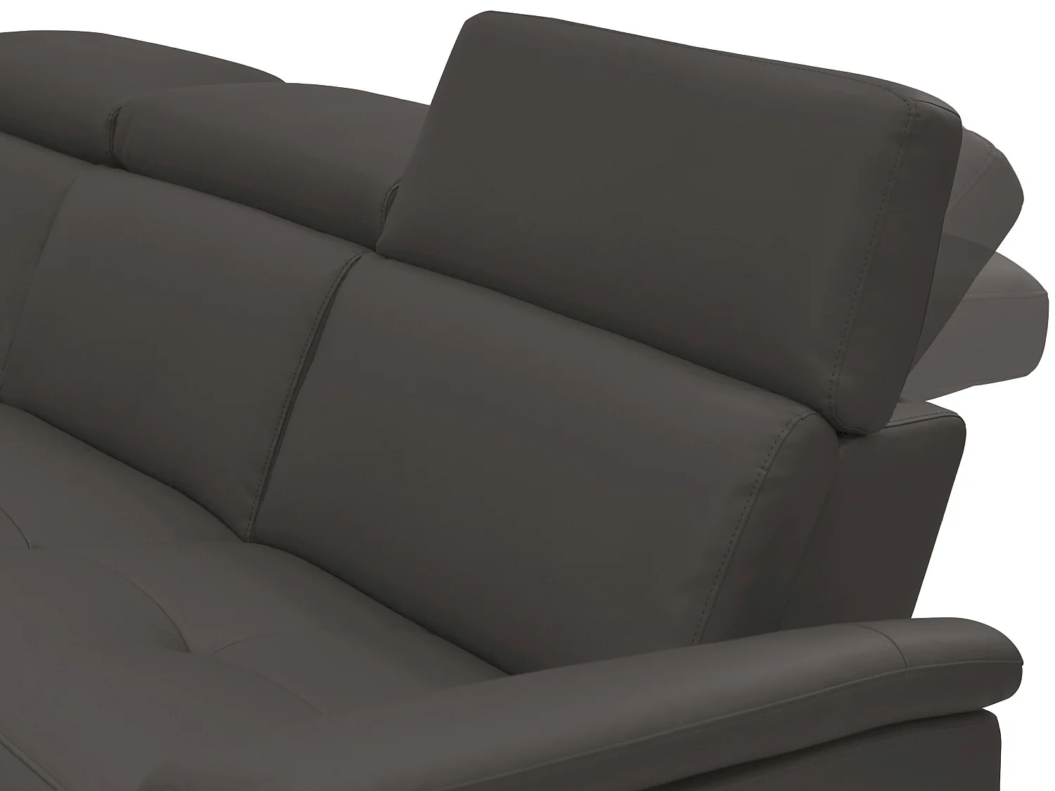 Pareli | Canapé d’angle 3 places avec fonction manuelleuelle en marron cuir artificiel