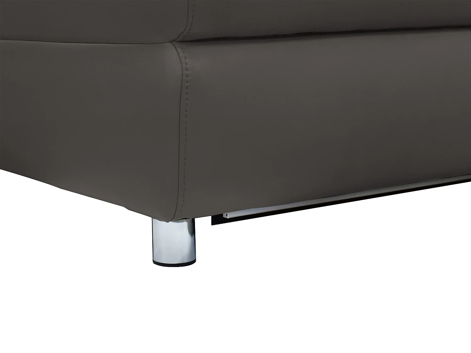 Pareli | Canapé d’angle 3 places avec fonction manuelleuelle en marron cuir artificiel