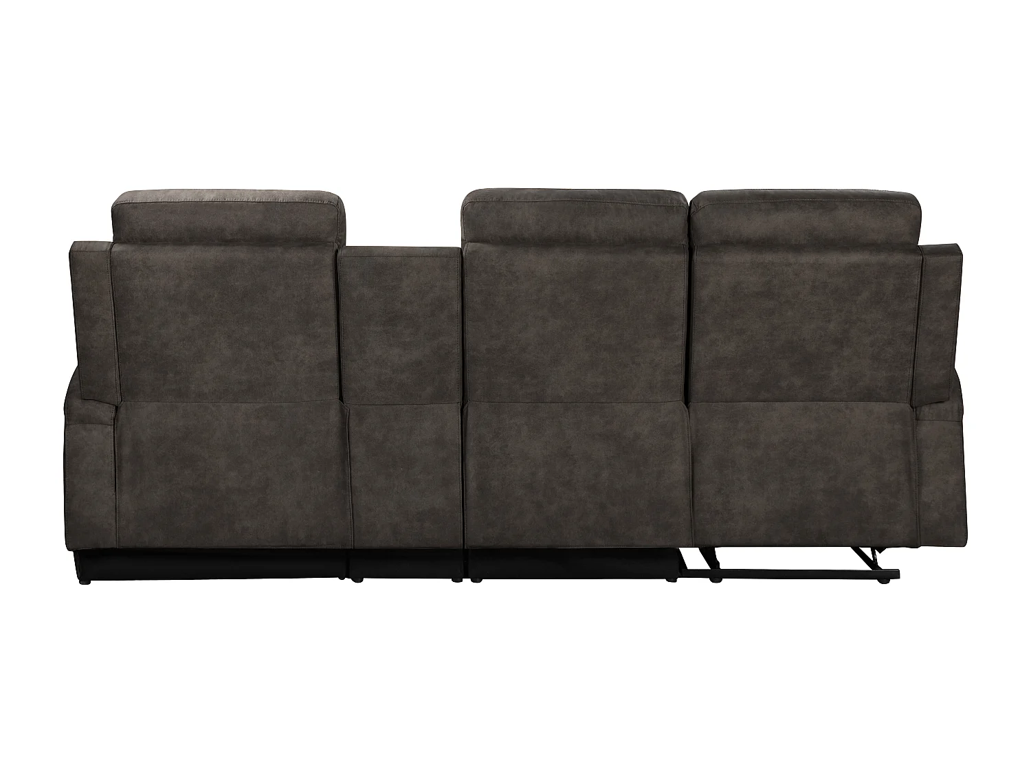 DALLAS | Canapé d’angle 3 places avec rangement en microfibre anthracite