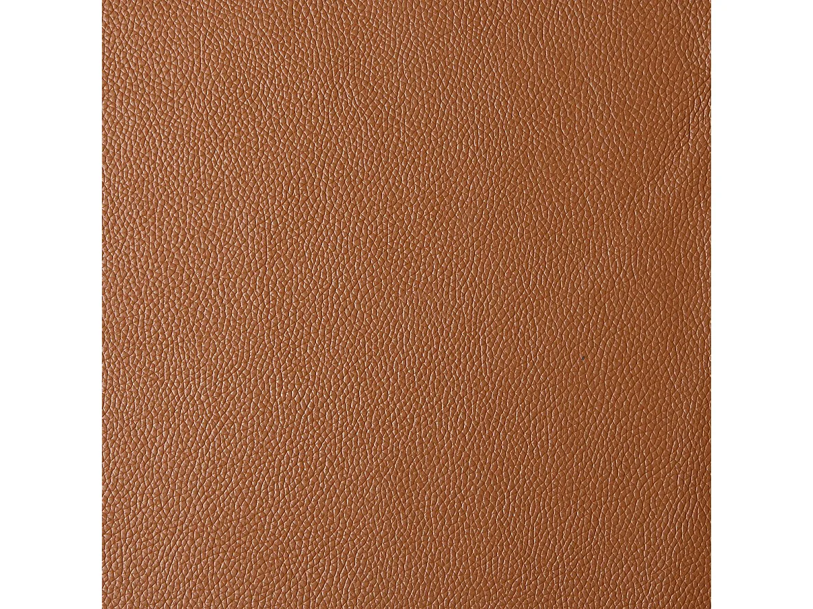 Lund | Canapé 2 places avec 1 fauteuil inclinable manuelleuel en cuir artificiel Cognac