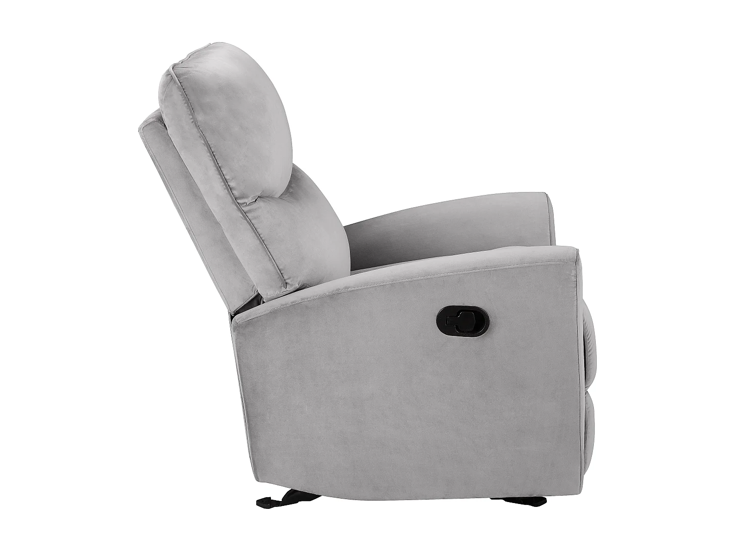 Chesley | Fauteuil inclinable manuelleuel grise velours