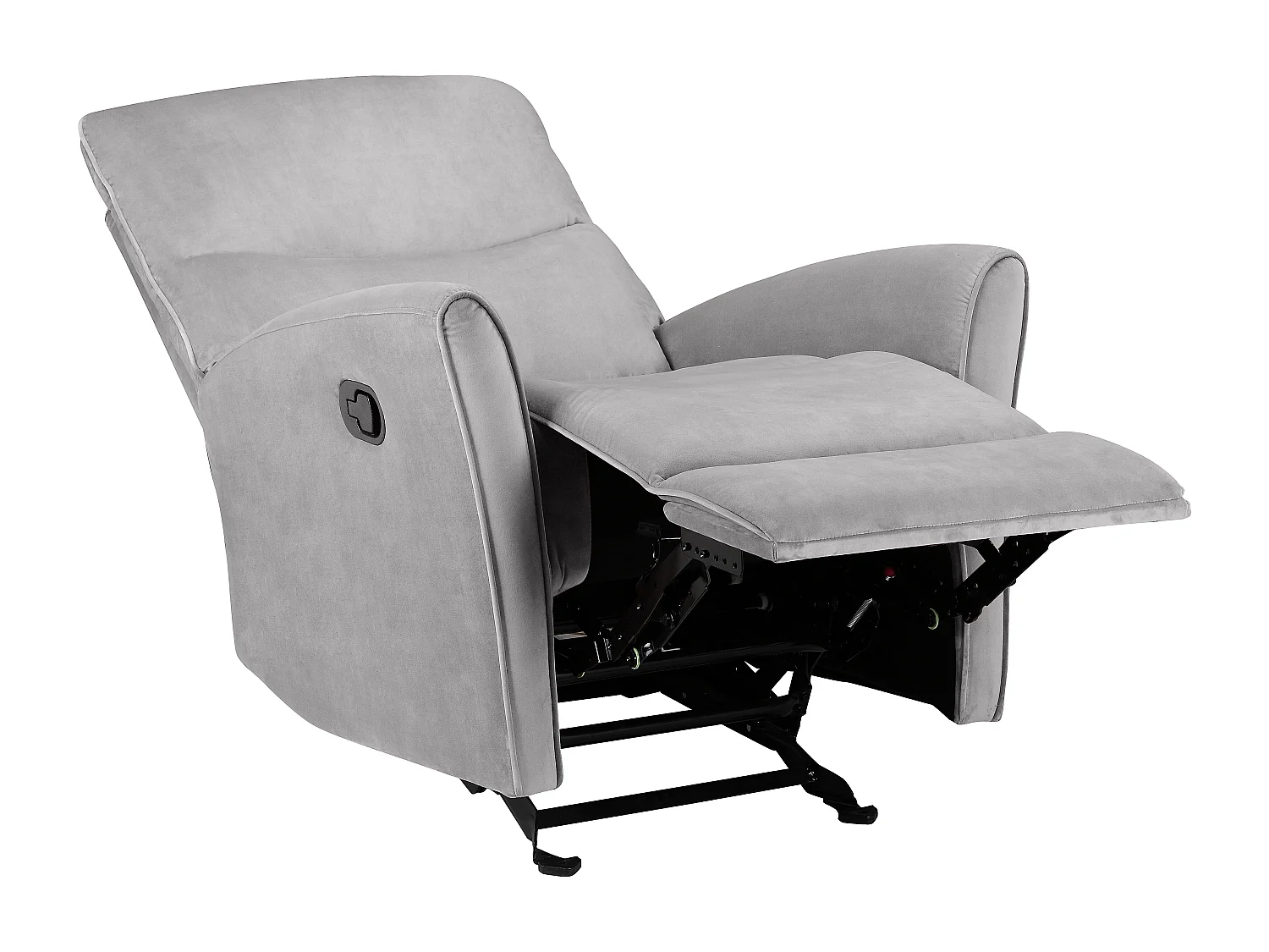 Chesley | Fauteuil inclinable manuelleuel grise velours