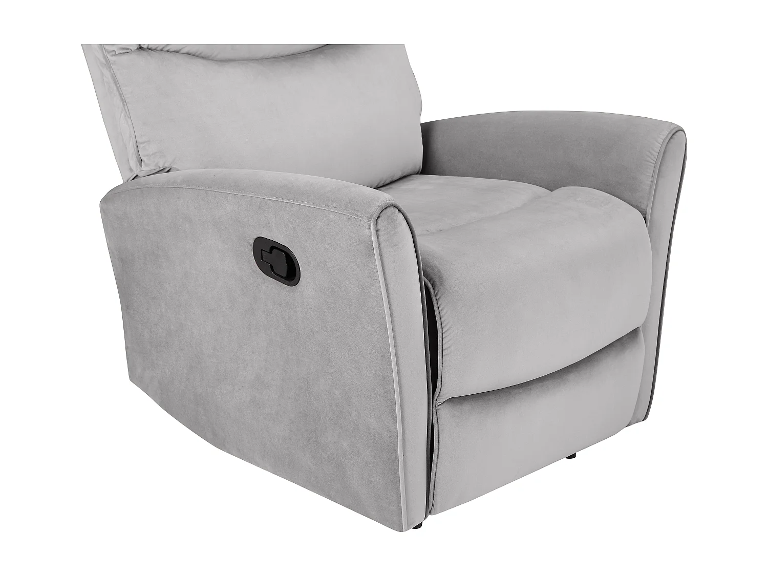 Chesley | Fauteuil inclinable manuelleuel grise velours