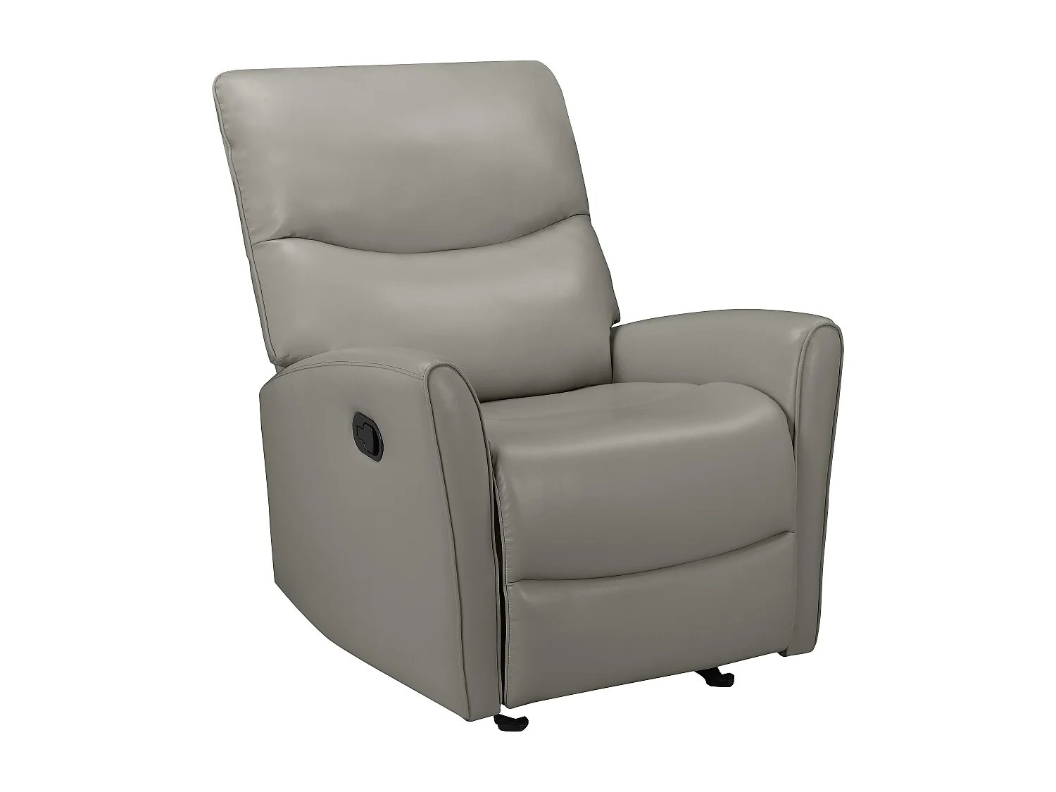Chesley | Fauteuil inclinable manuelleuel laisse le cuir artificiel gris