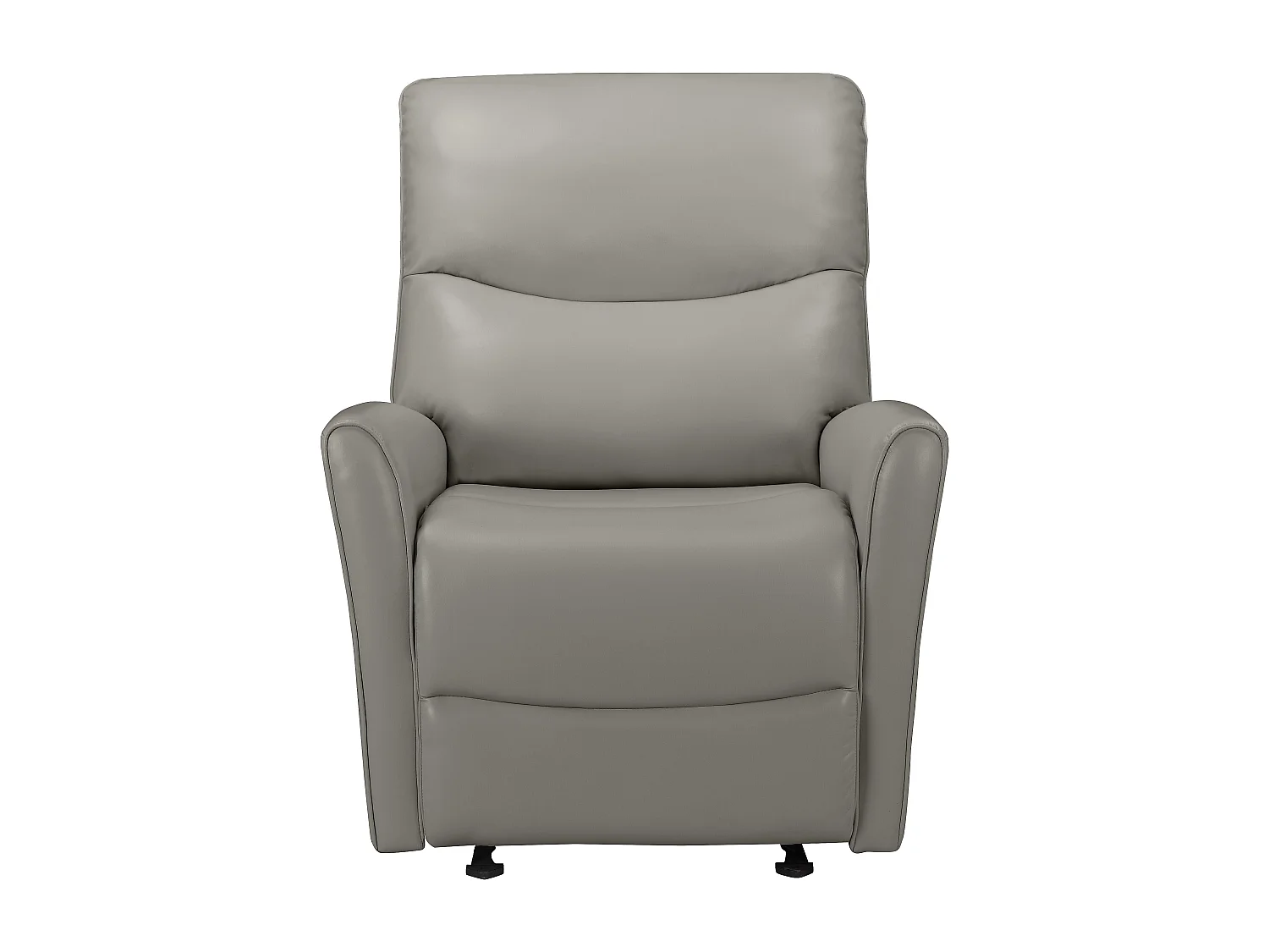 Chesley | Fauteuil inclinable manuelleuel laisse le cuir artificiel gris