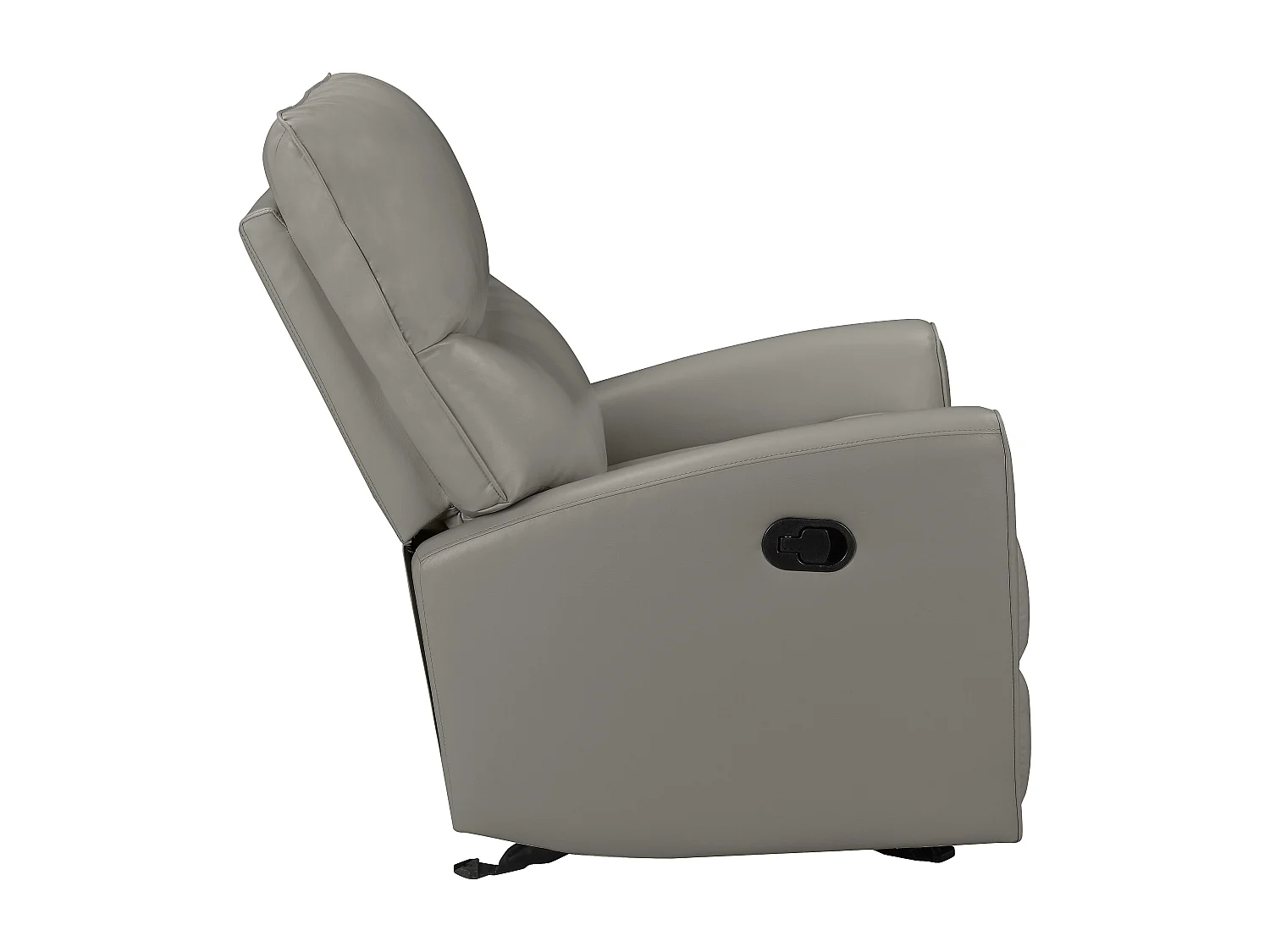 Chesley | Fauteuil inclinable manuelleuel laisse le cuir artificiel gris