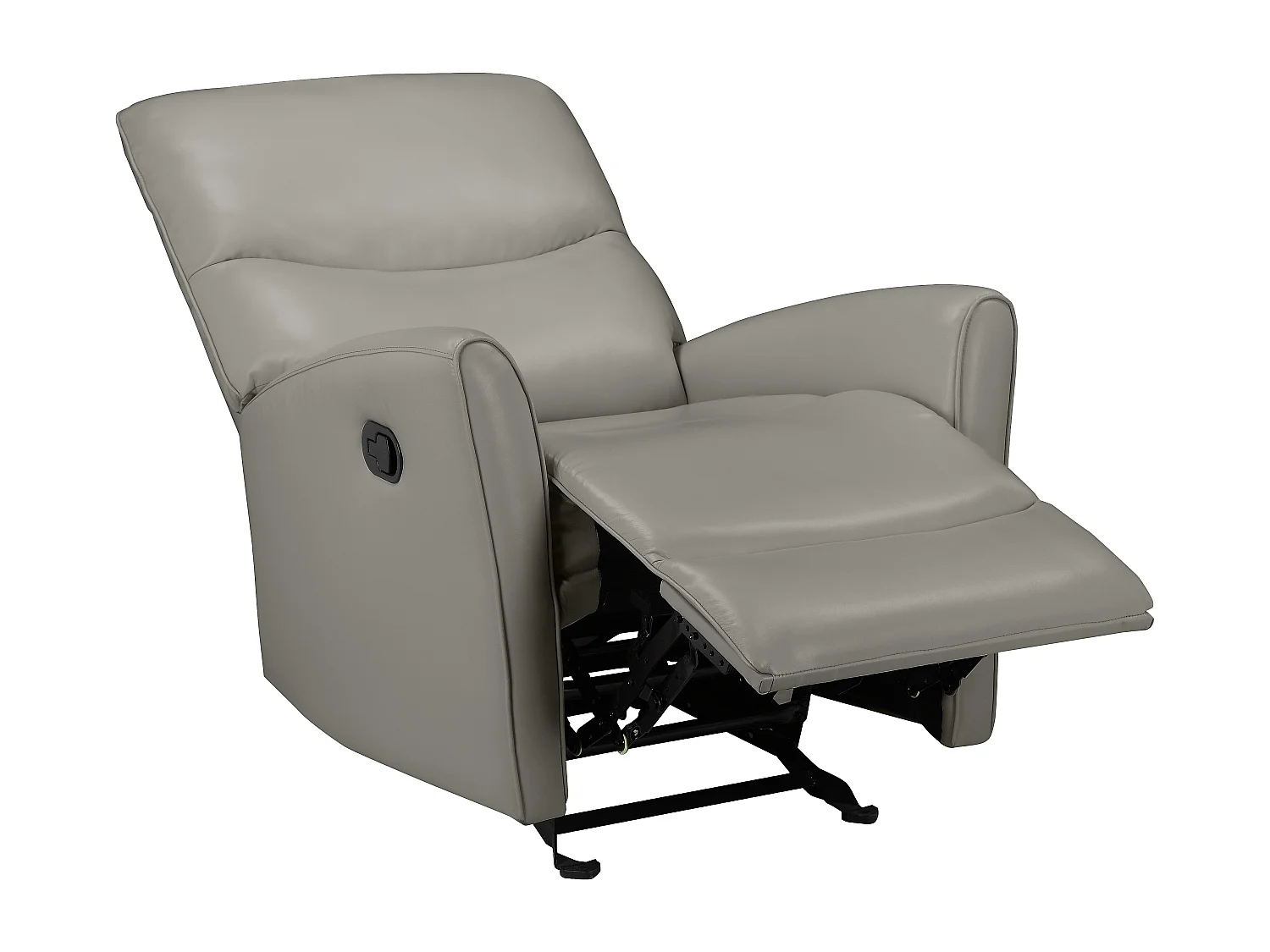 Chesley | Fauteuil inclinable manuelleuel laisse le cuir artificiel gris