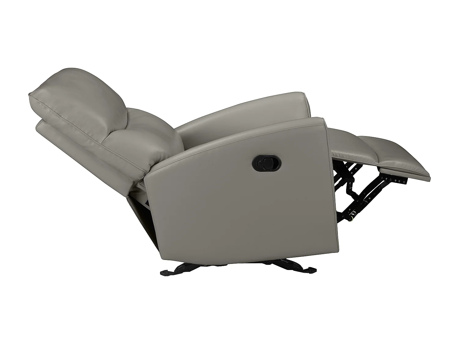 Chesley | Fauteuil inclinable manuelleuel laisse le cuir artificiel gris