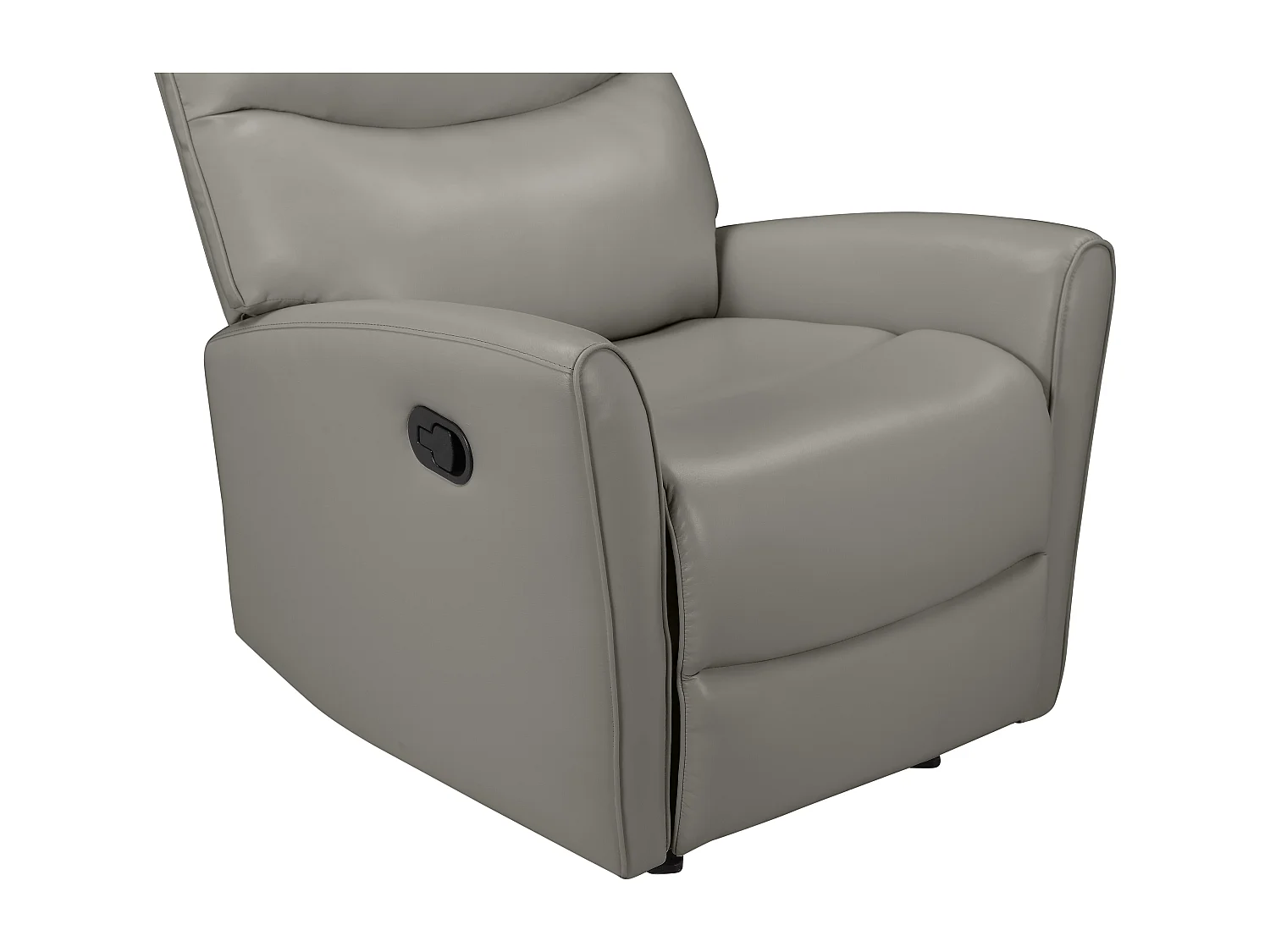 Chesley | Fauteuil inclinable manuelleuel laisse le cuir artificiel gris