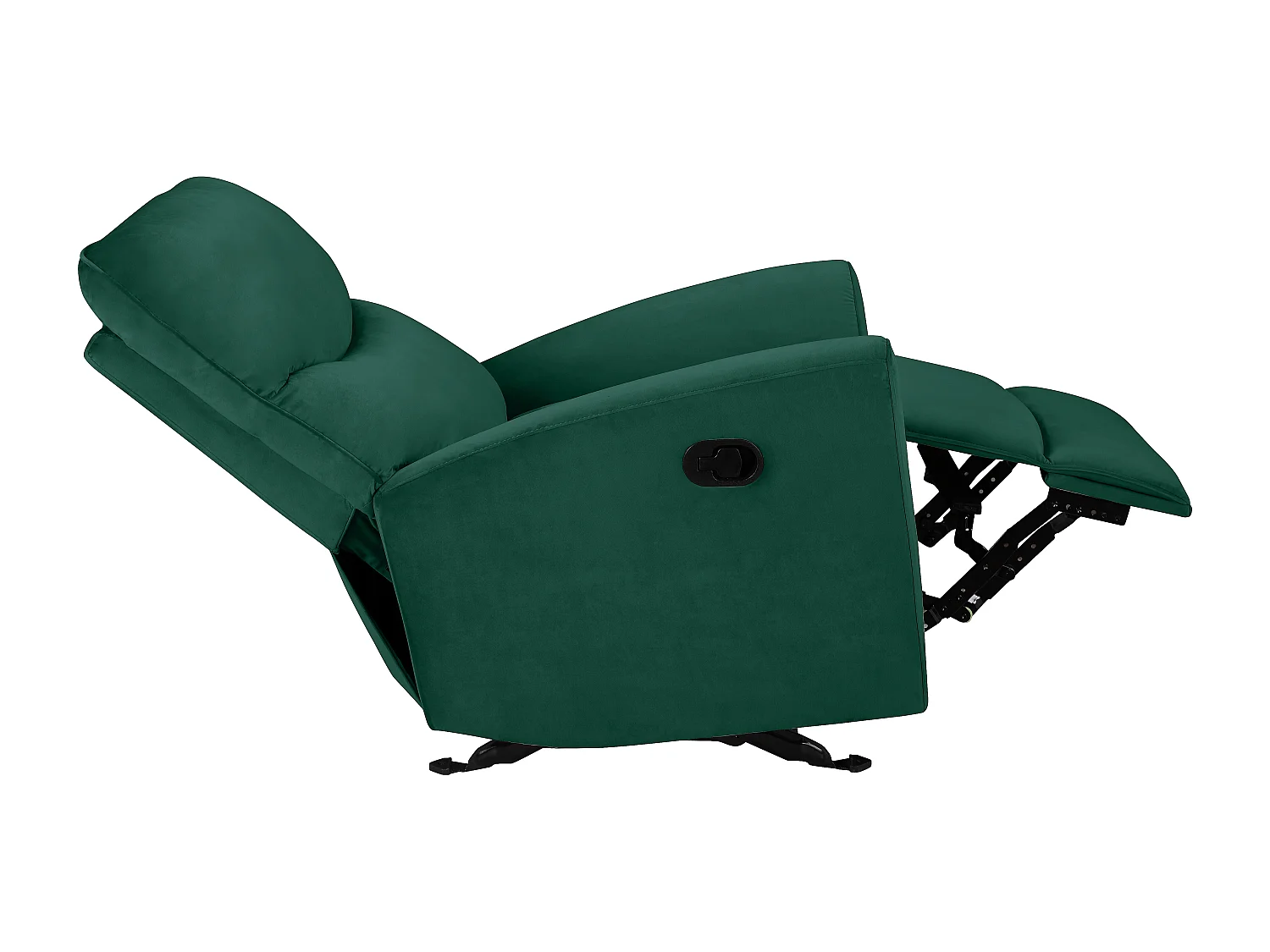 Chesley | Fauteuil inclinable manuelleuel Velours vert foncé