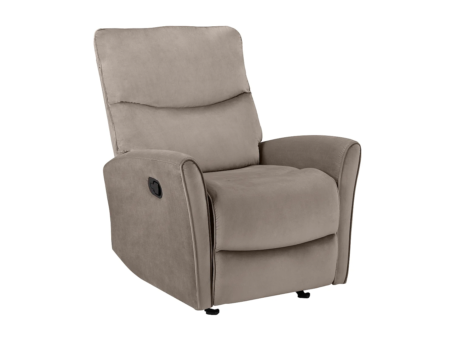Chesley | Fauteuil inclinable manuelleuel Taupe velours
