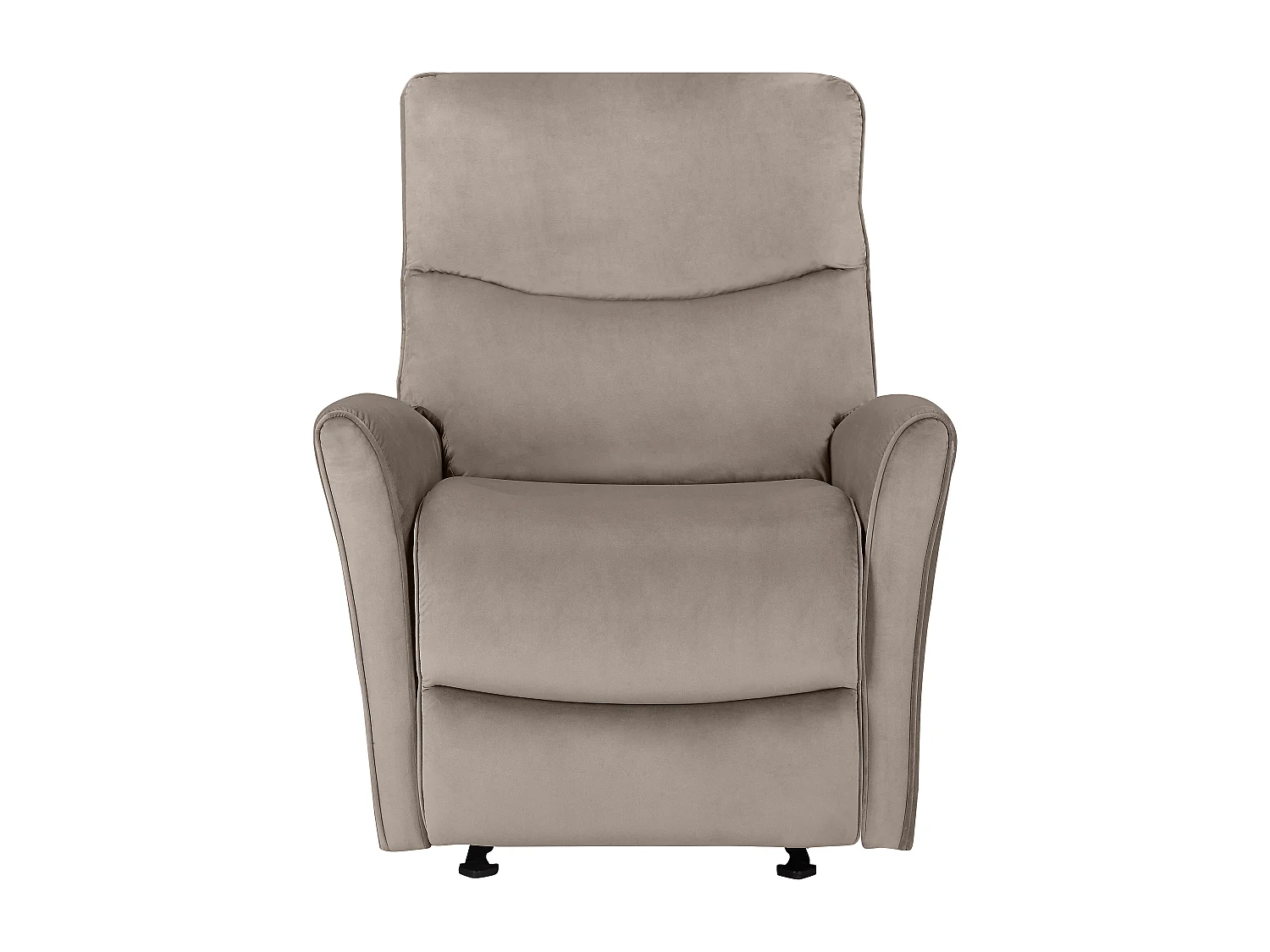 Chesley | Fauteuil inclinable manuelleuel Taupe velours