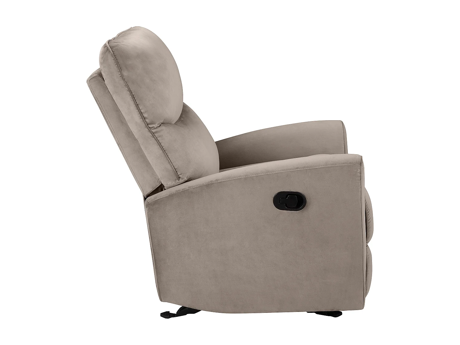 Chesley | Fauteuil inclinable manuelleuel Taupe velours