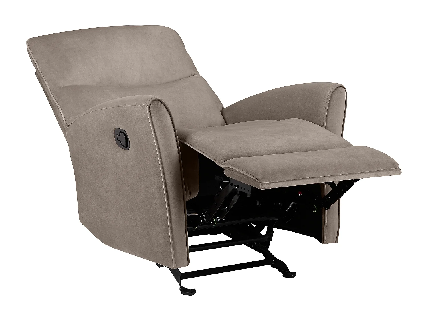 Chesley | Fauteuil inclinable manuelleuel Taupe velours