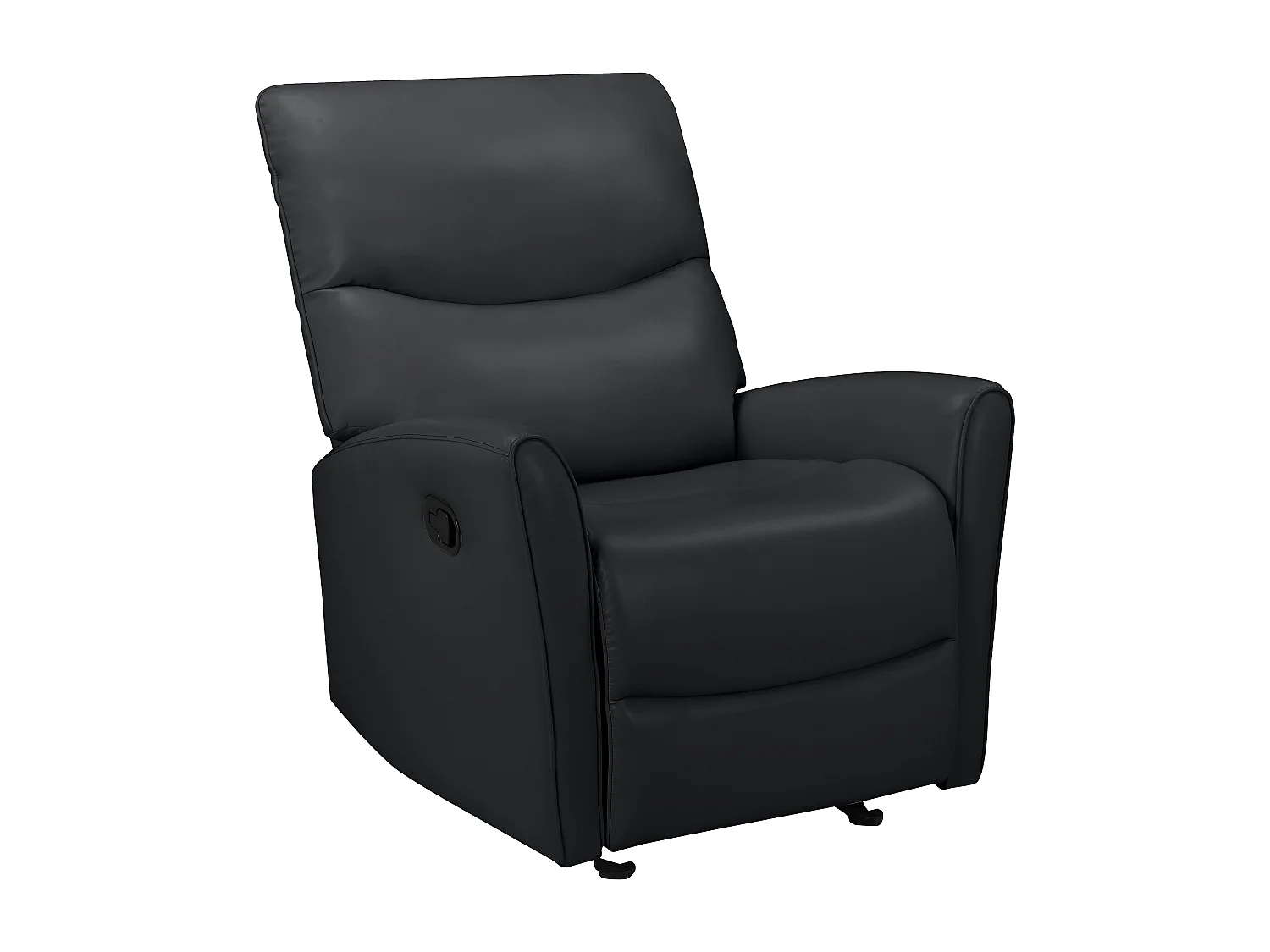 Chesley | Fauteuil inclinable manuelleuel noire cuir artificiel