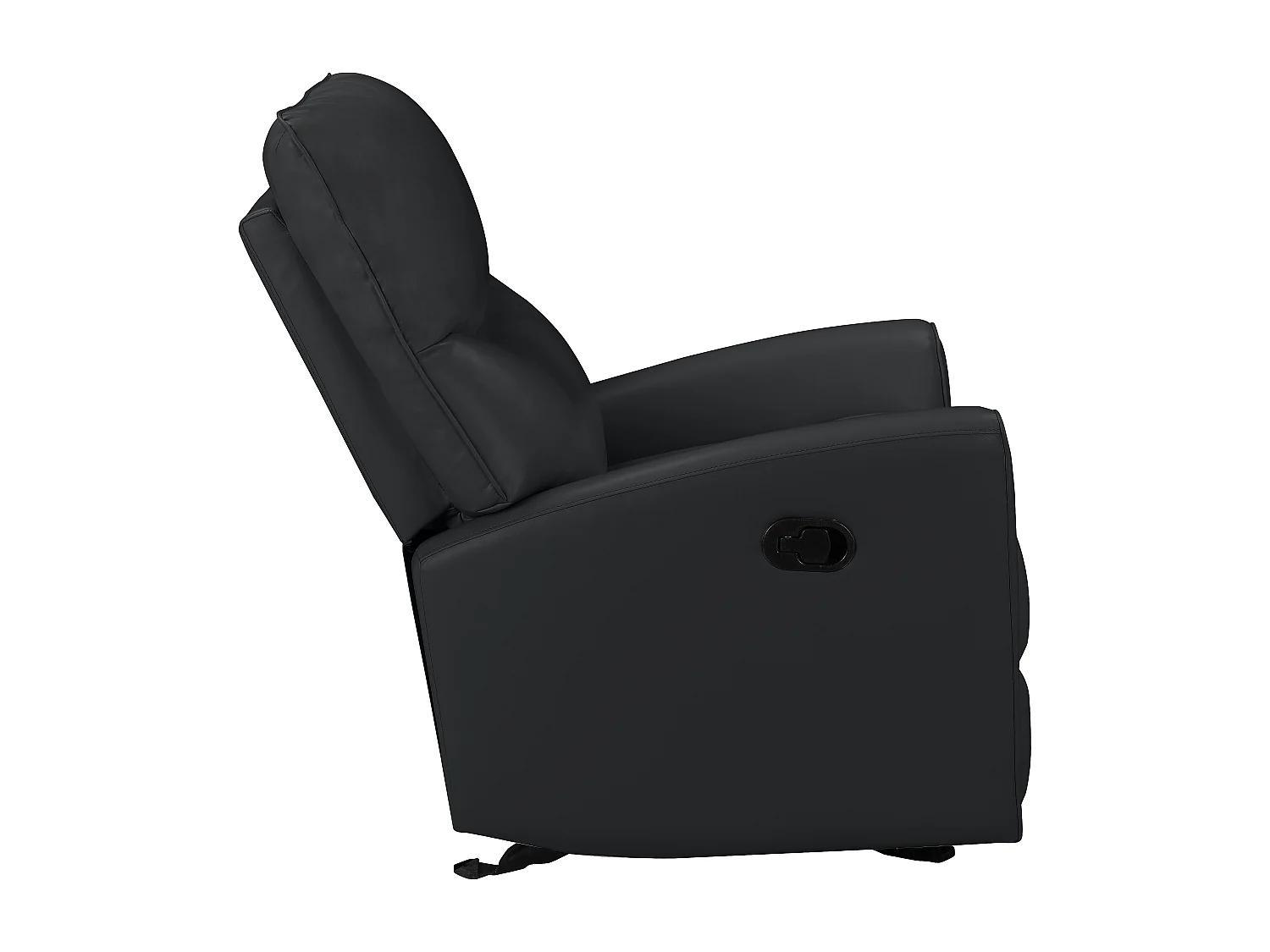 Chesley | Fauteuil inclinable manuelleuel noire cuir artificiel