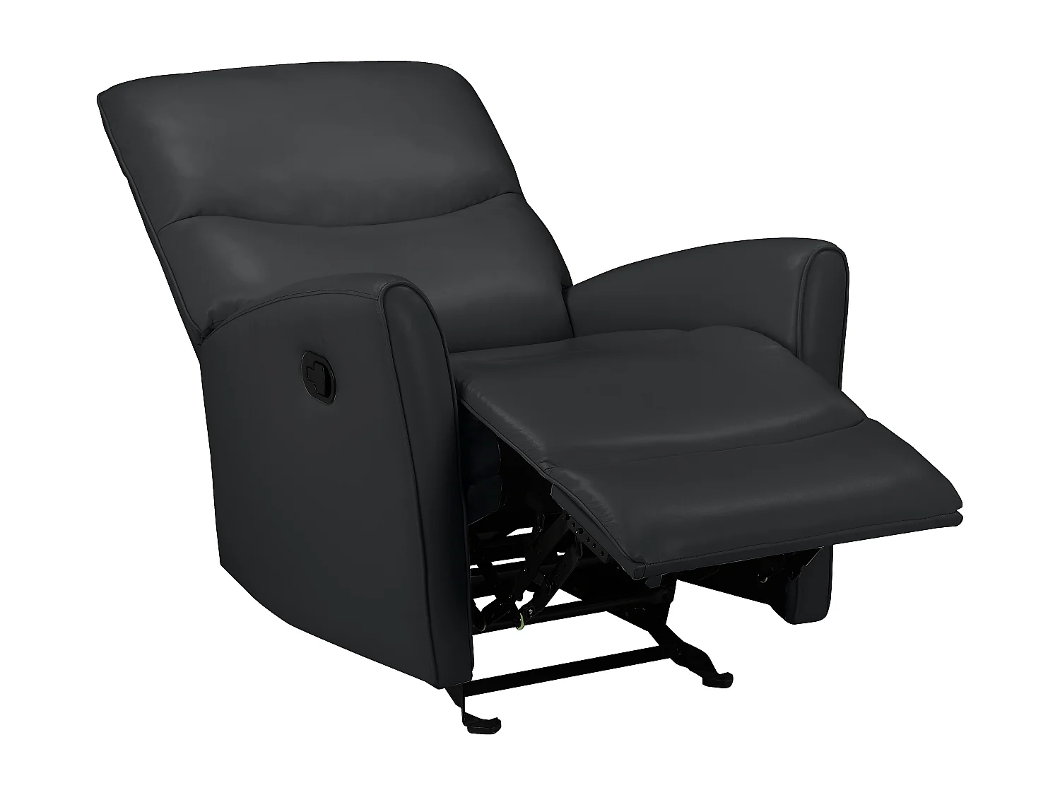 Chesley | Fauteuil inclinable manuelleuel noire cuir artificiel