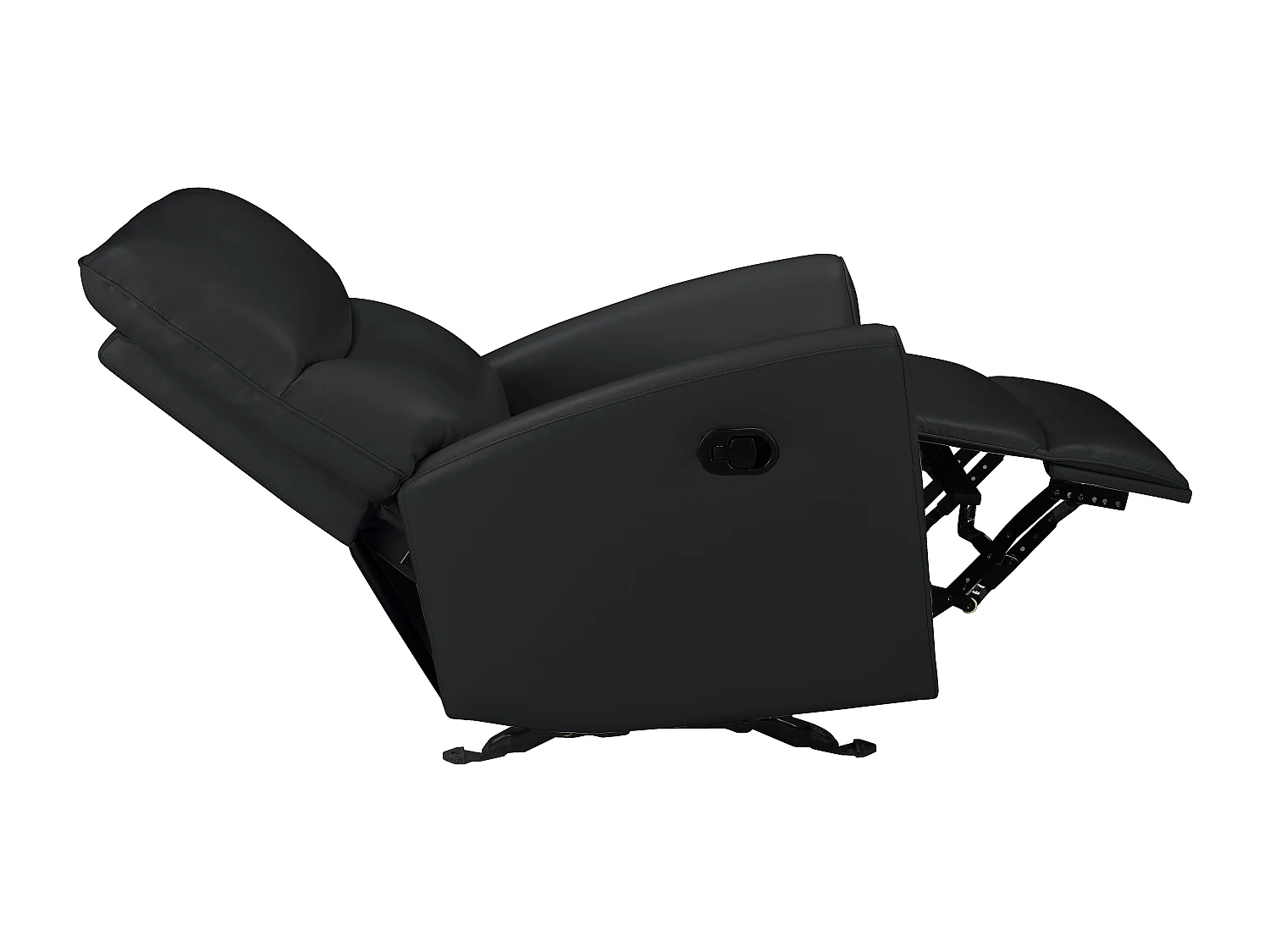Chesley | Fauteuil inclinable manuelleuel noire cuir artificiel