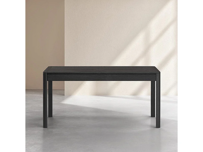 Habitat - Table rectangulaire extensible en frêne - Noir - Design by Hélèna Pille - Milord