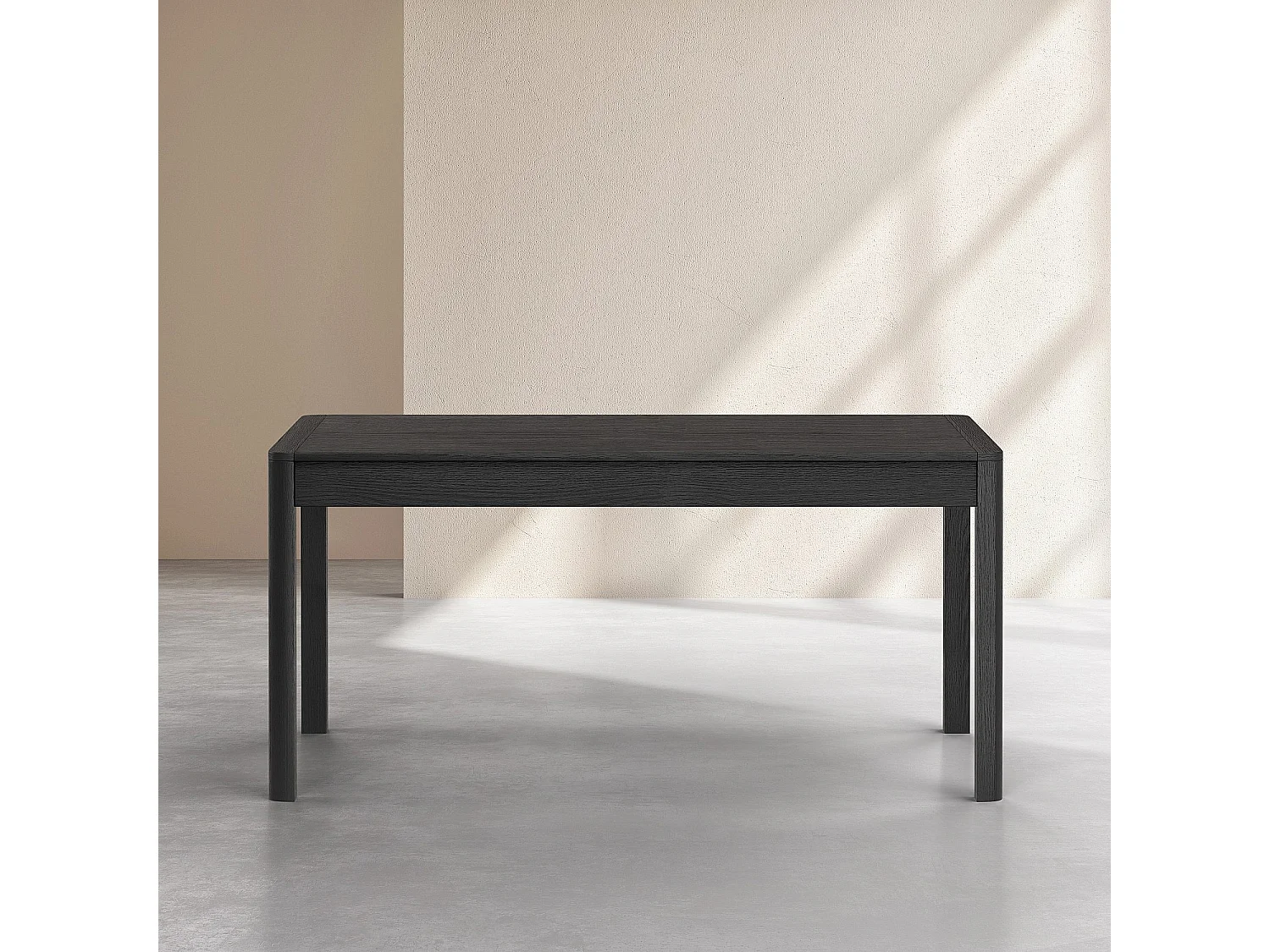 Habitat - Table rectangulaire extensible en frêne - Noir - Design by Hélèna Pille - Milord