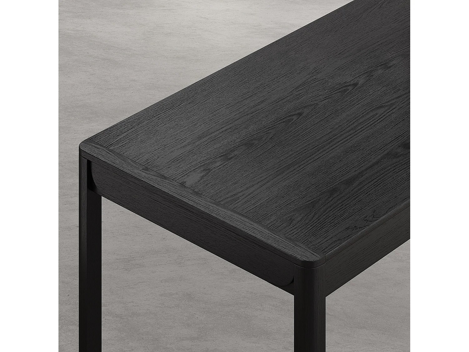 Habitat - Table rectangulaire extensible en frêne - Noir - Design by Hélèna Pille - Milord