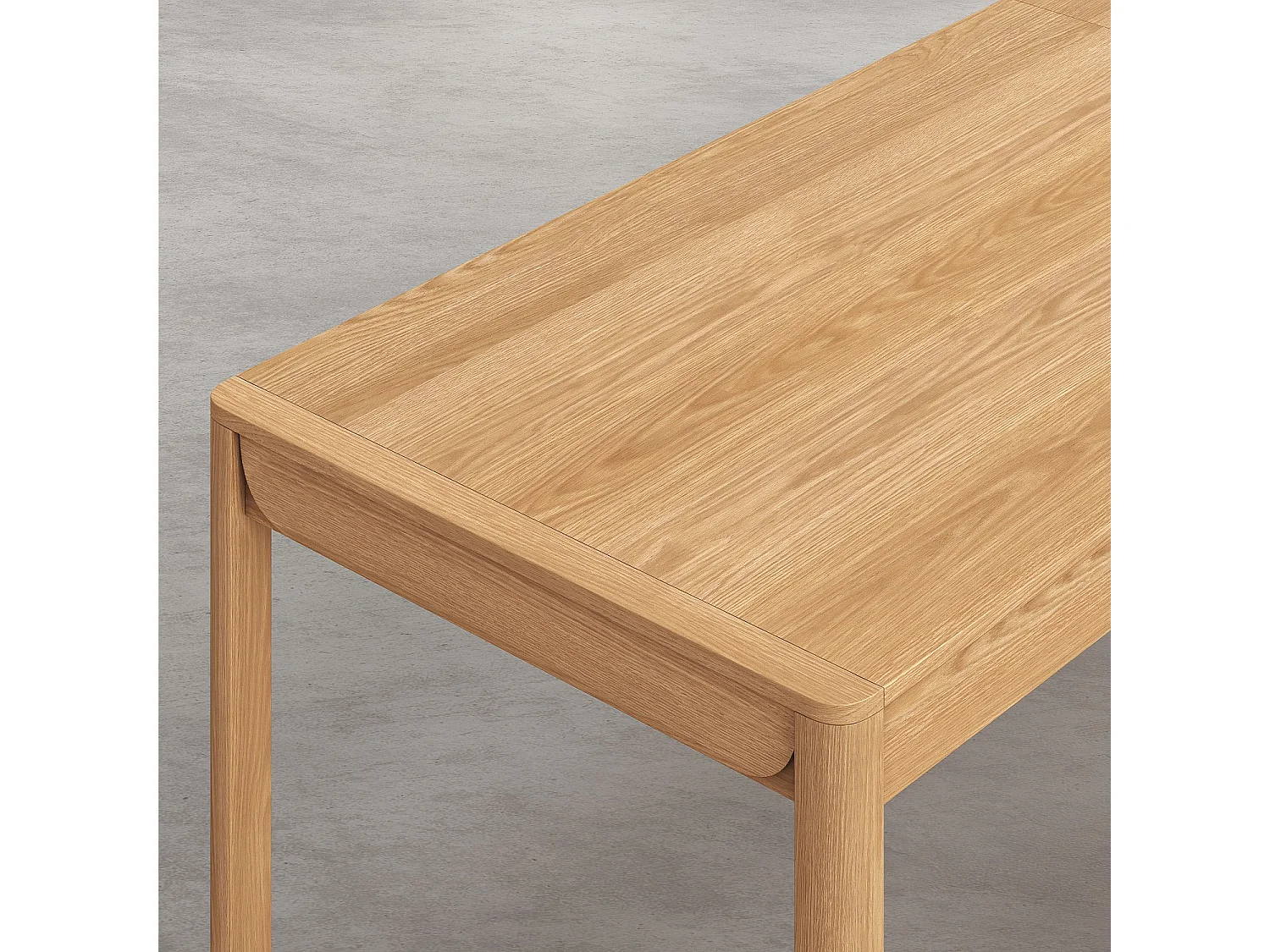 Habitat - Table rectangulaire extensible en chêne - Naturel - Design by Hélèna Pille - Milord