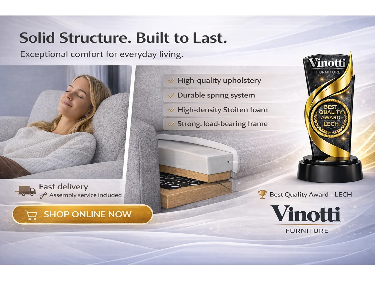 Divano angolare con funzione letto Noboo destro del produttore