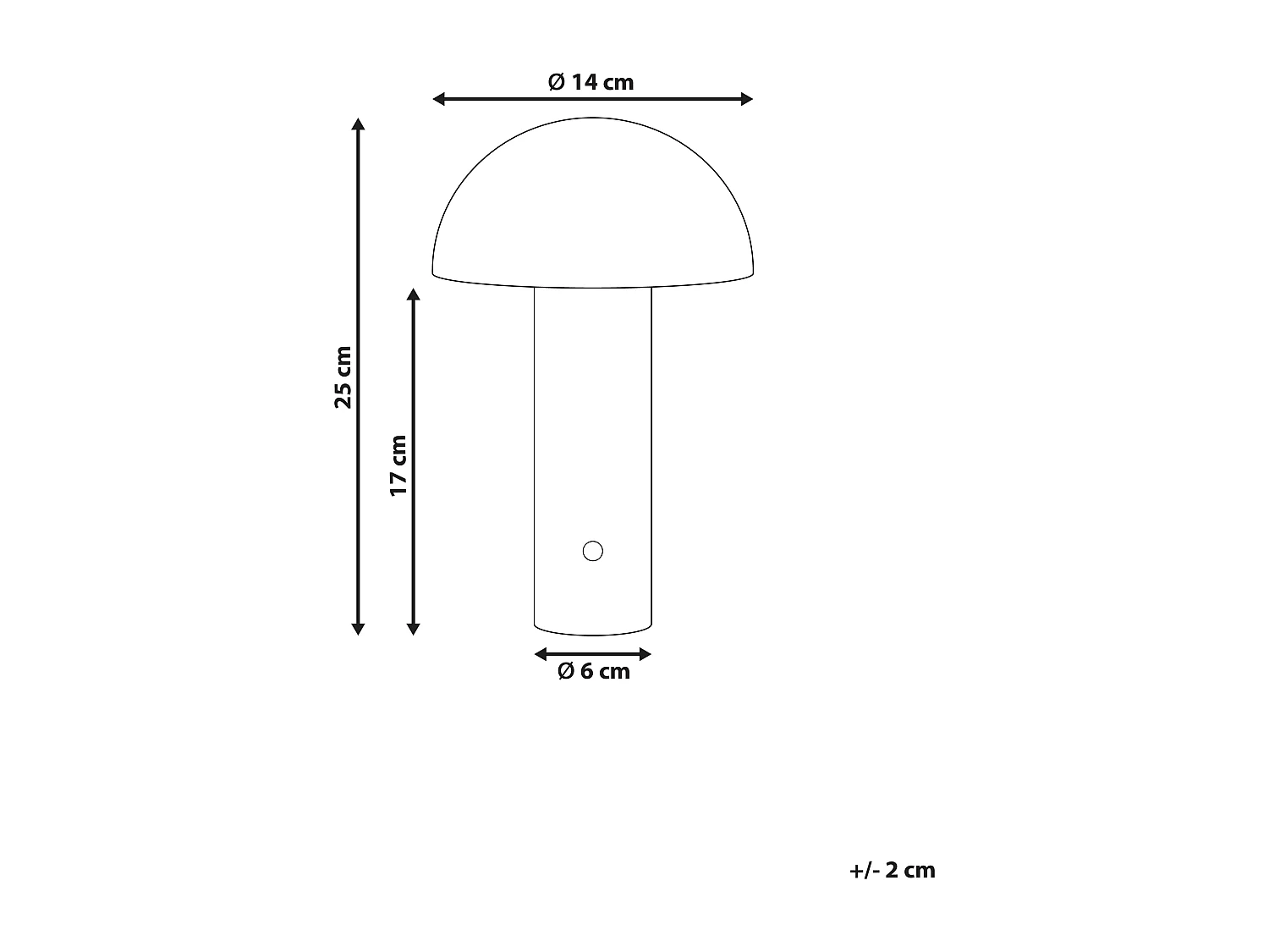 Lampe de table LED sans fil BOJO Avec variateur Métal Vert foncé