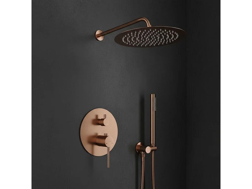 Kit De Douche Encastré Rea Js-7029Brg Brush Copper