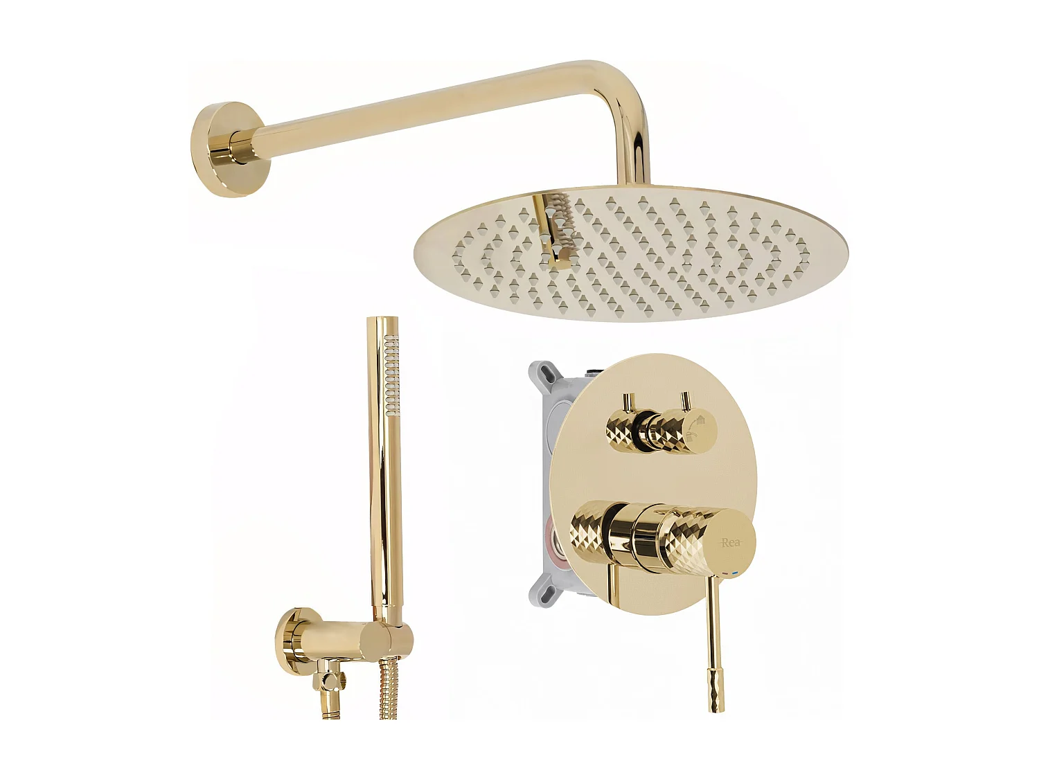 Kit De Douche Encastré Rea Lungo Gold