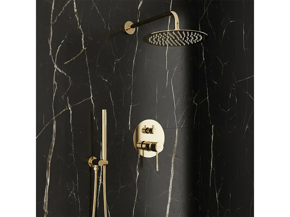 Kit De Douche Encastré Rea Lungo Gold