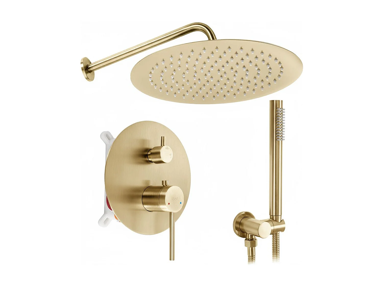Kit De Douche Encastré Rea Js-7029Bg Brush Gold
