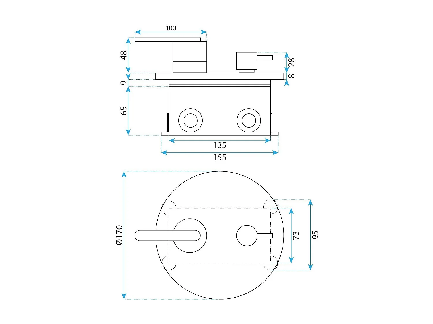 Unterputz Duschset Rea Js-1180Brg Brush Copper