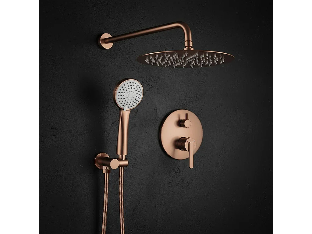 Kit De Douche Encastré Rea Js-1180Brg Brush Copper