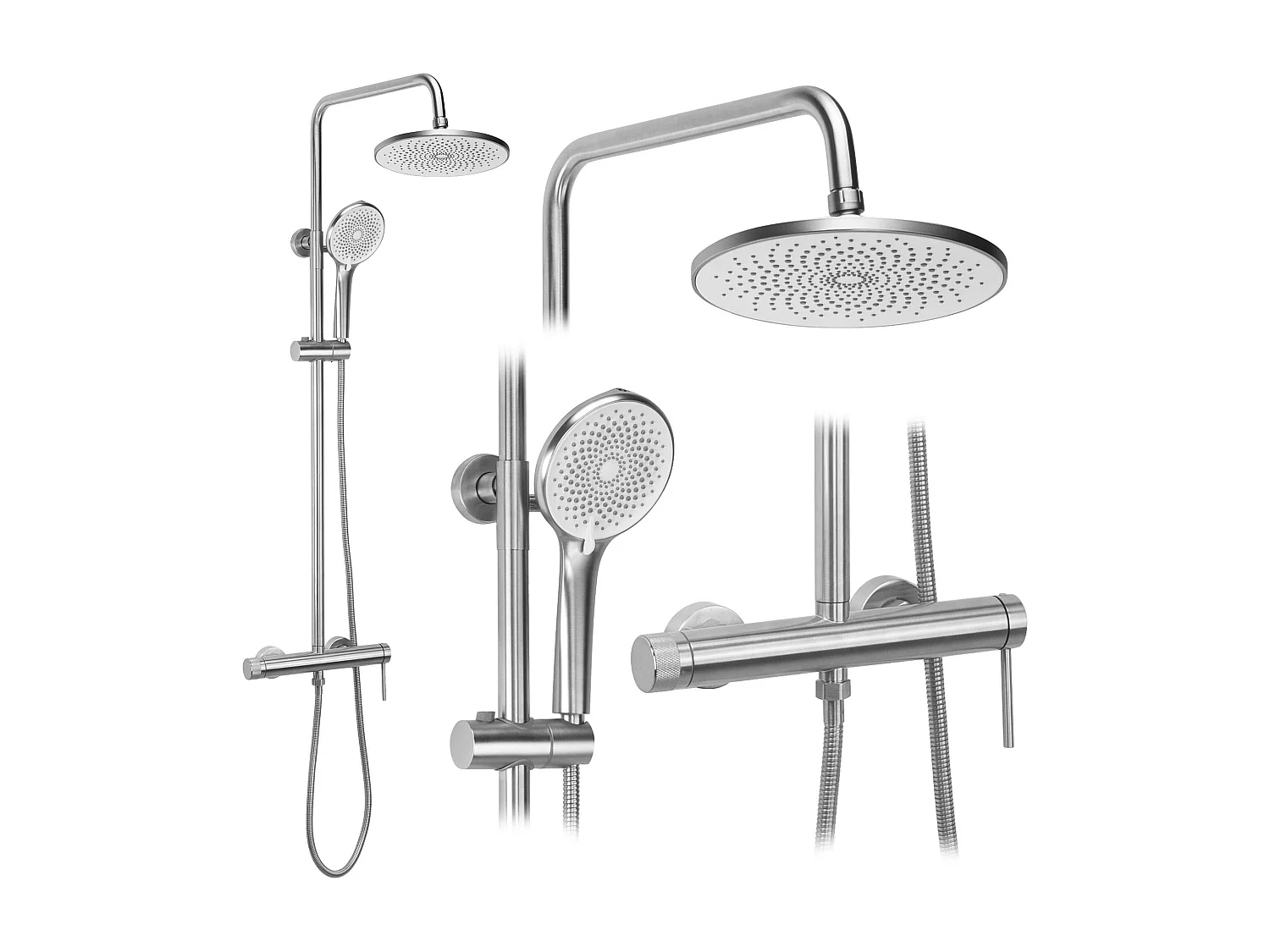 Kit De Douche Rea Js-H7023N Brush Steel