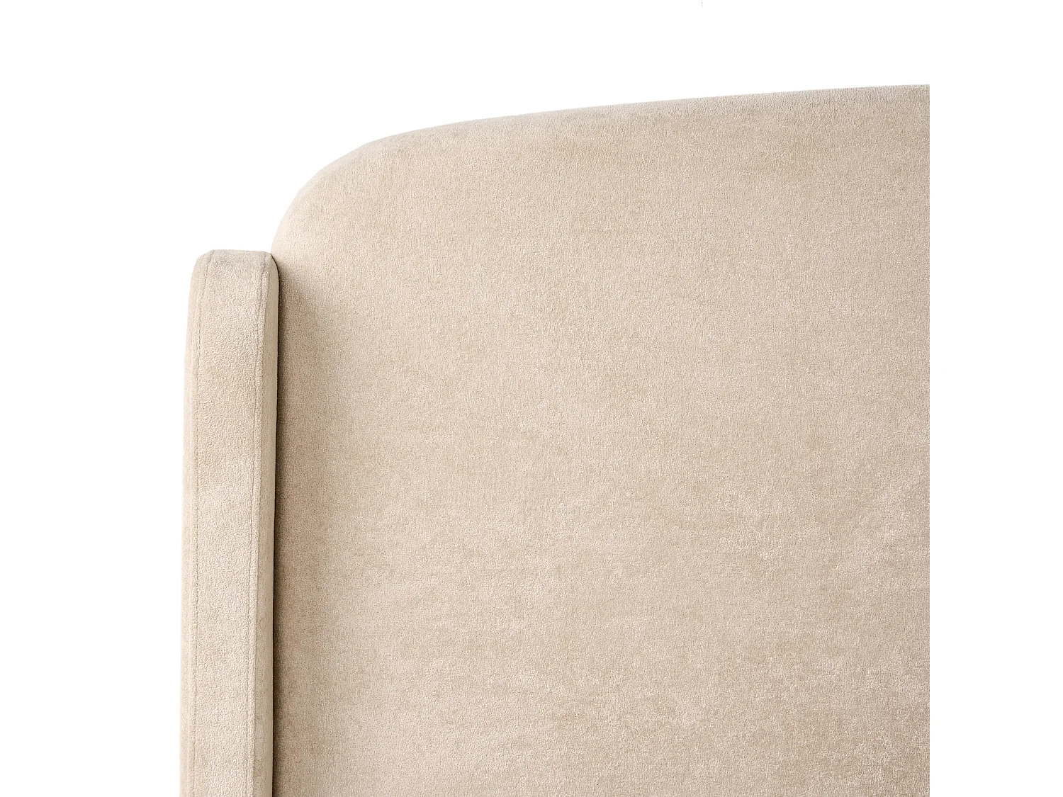 Lit ottoman Tissu BERNAY 160 x 200 cm Taupe