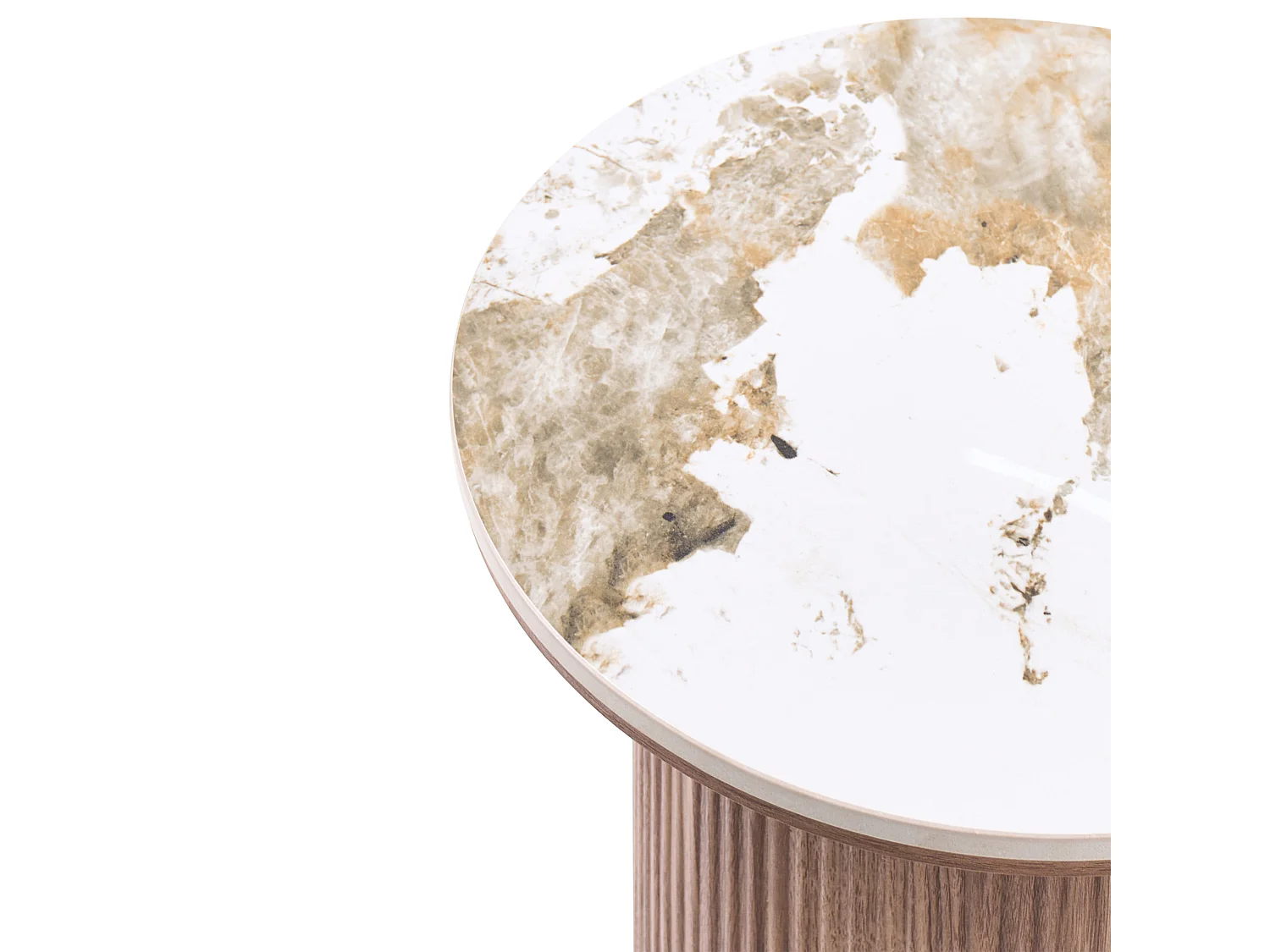 Table d'appoint DORA Céramique Marron