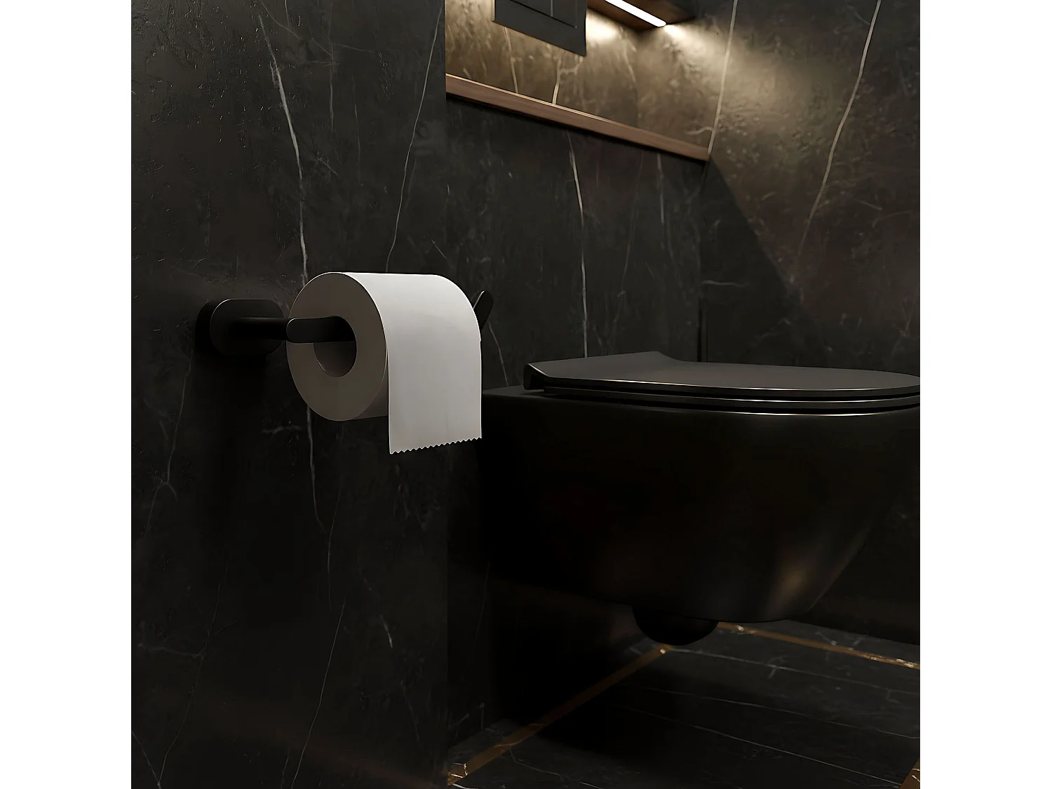 Porte Papier-Toilette Rea 109 Til Black