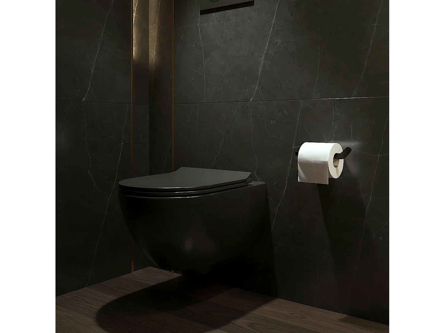 Porte Papier-Toilette Rea 109 Til Black