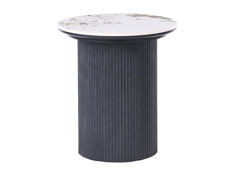 Table d'appoint DORA Céramique Noir