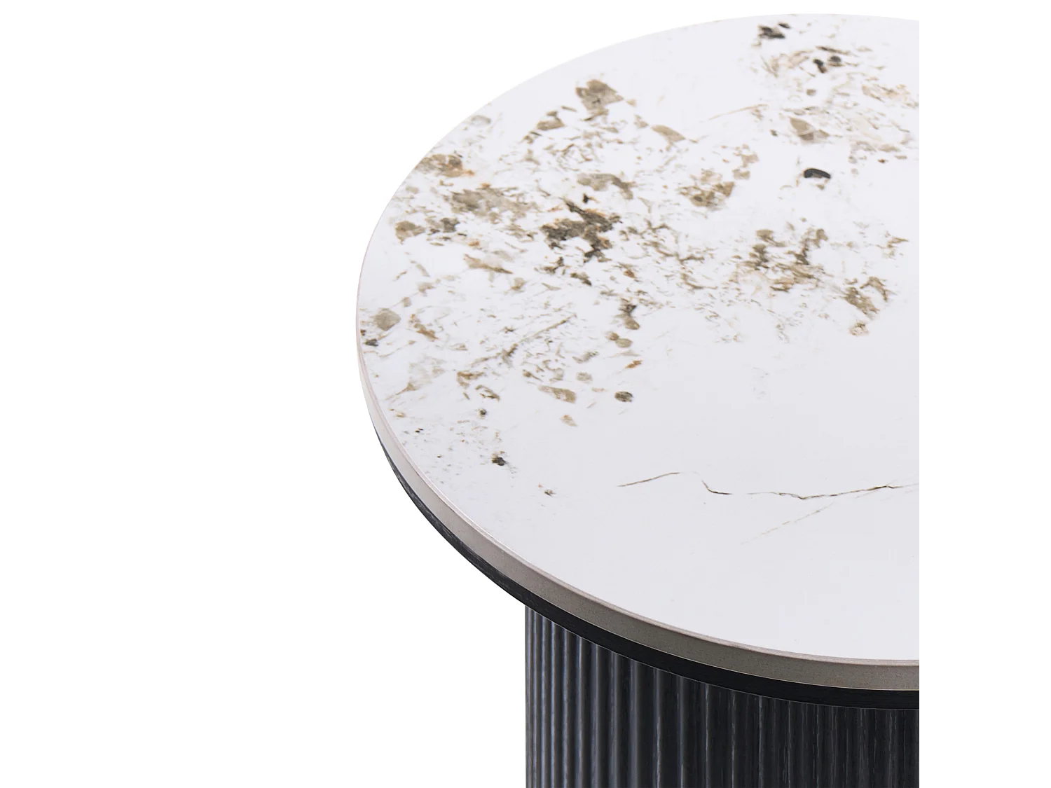 Table d'appoint DORA Céramique Noir