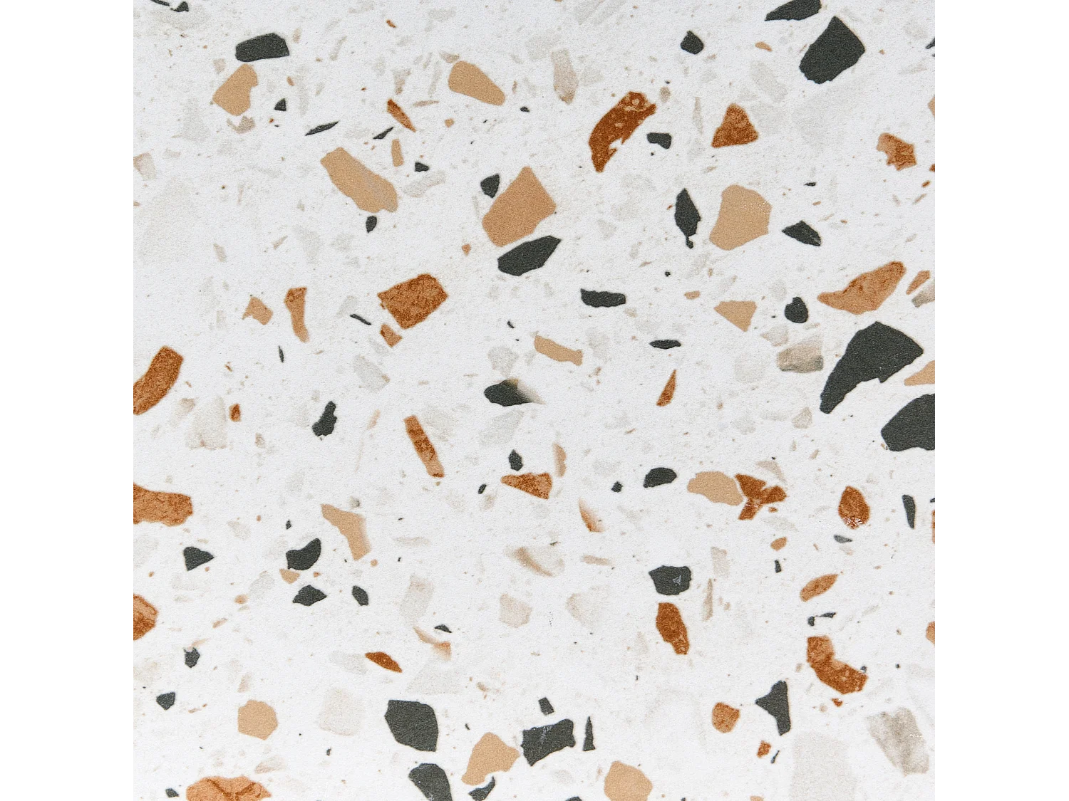 Table bistrot ARTENA 60 cm 60 cm Effet terrasse Métal Noir