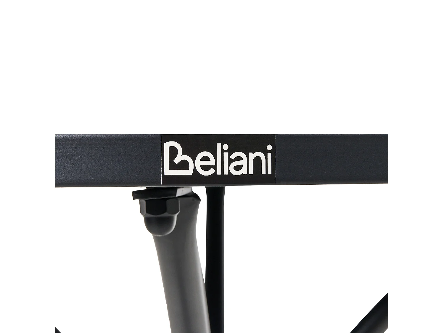 Table bistrot ADRANO 60 cm 60 cm Effet terrasse Métal Noir