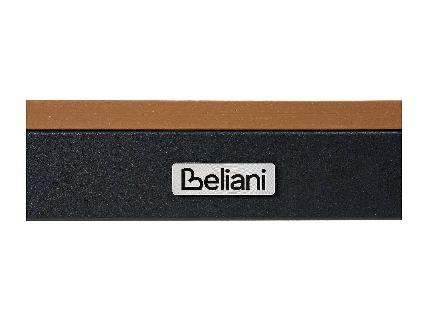 Table de salle à manger de jardin TIANO 160 cm 90 cm Métal Noir